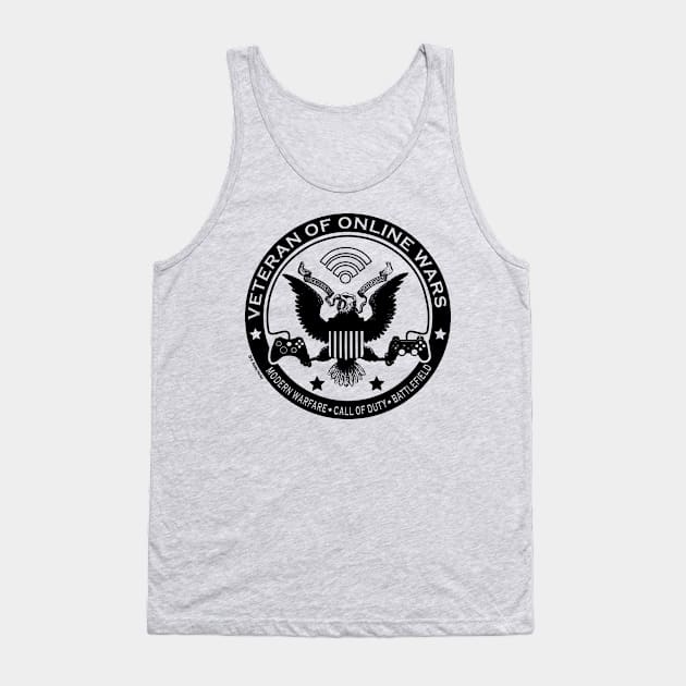 Veteran of Online Wars - Black logo Tank Top by Illustratorator